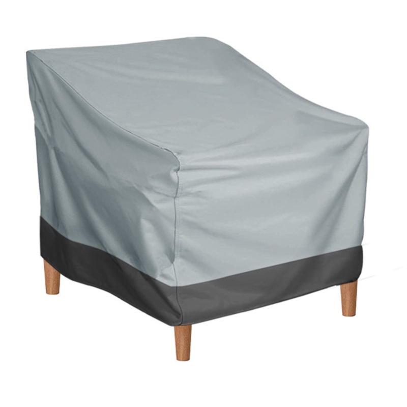 Outdoor Furniture Grey - ผ้าคลุมเก้าอี้สนาม ผ้าอ๊อกซ์ฟอร์ด กันน้ำ เคลือบสีเงิน ผ้าคลุมเฟอร์นิเจอร์กลางแจ้ง สำหรับบ้าน