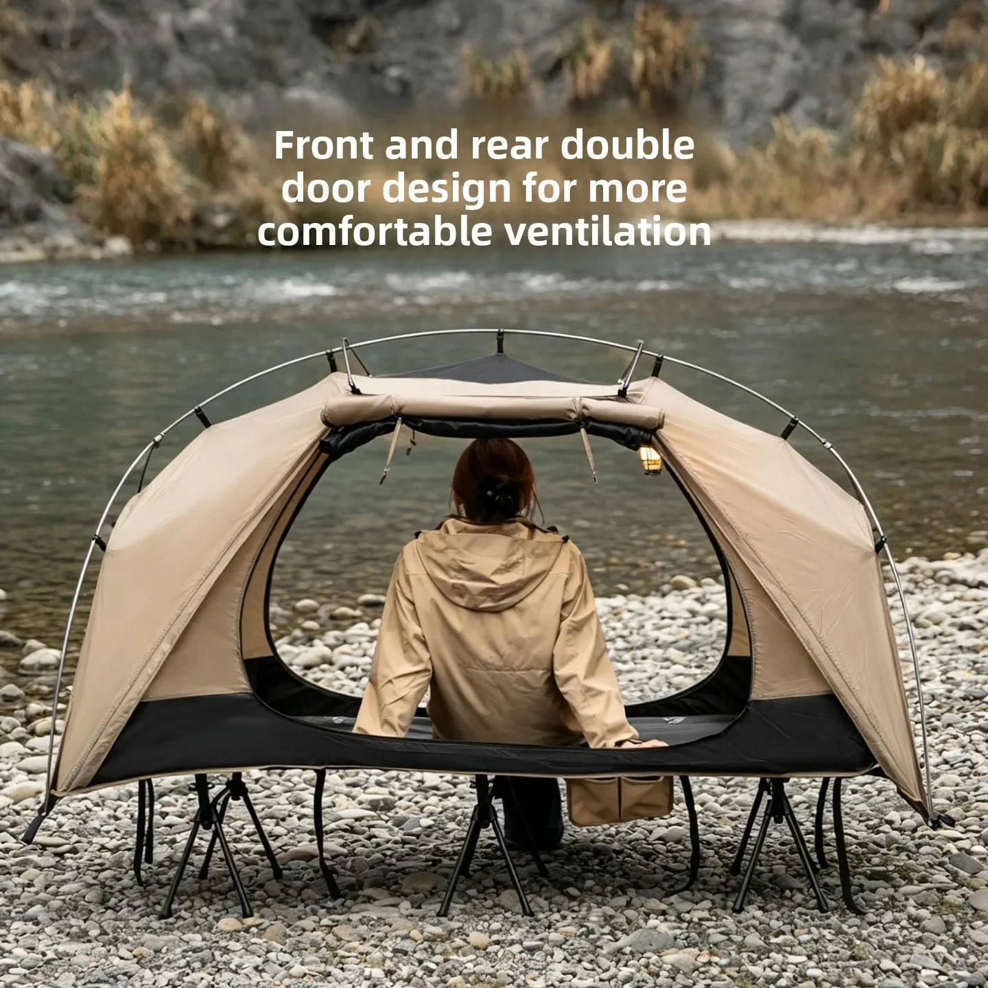 Outdoor Daybed Furniture - เต็นท์นอนกลางแจ้ง MOUNTAINHIKER เฟอร์นิเจอร์เต็นท์น้ำหนักเบา กันน้ำ สำหรับพักผ่อน แคมป์ปิ้ง