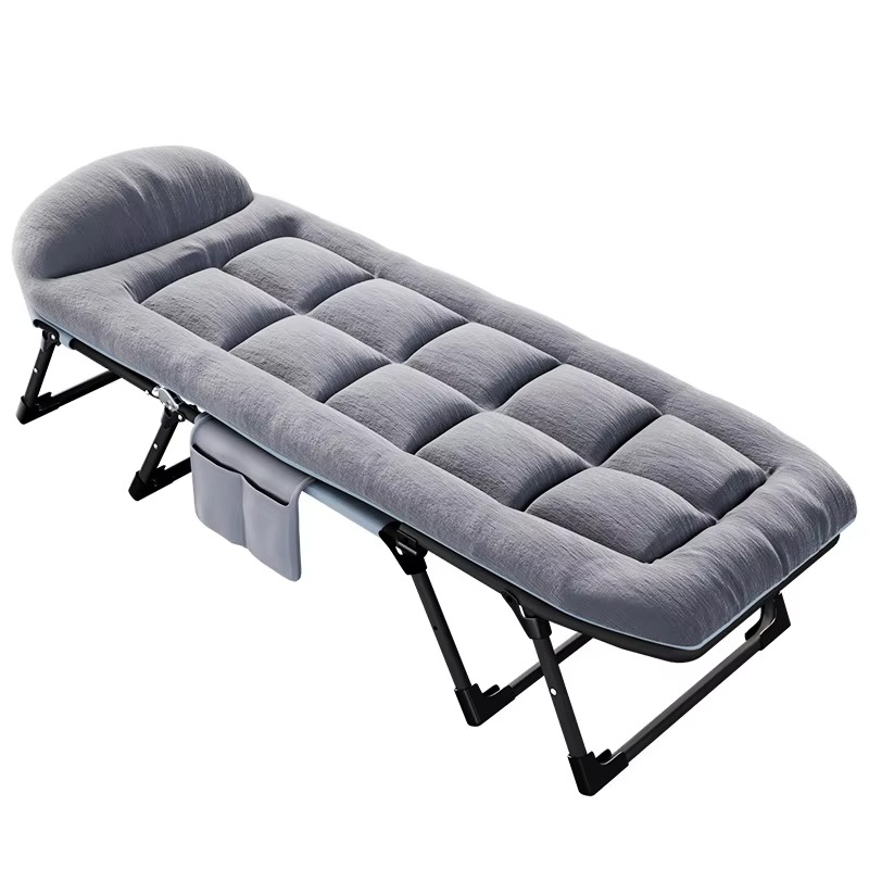 Outdoor Furniture Fabric - เตียงพับขนาด 170*55 ซม. พกพาสะดวก เตียงแคมป์ปิ้งปรับระดับได้ เตียงนอนกลางแจ้งแบบพกพา