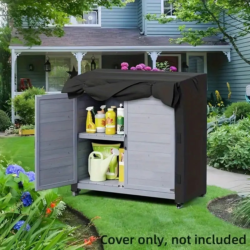 Outdoor Furniture With Storage - ผ้าคลุมตู้กันน้ำสำหรับใช้งานกลางแจ้ง กล่องเก็บของกันน้ำสำหรับงานหนัก ผ้าคลุมกันน้ำสำหรับเฟอร์นิเจอร์กลางแจ้งและตู้เก็บของ