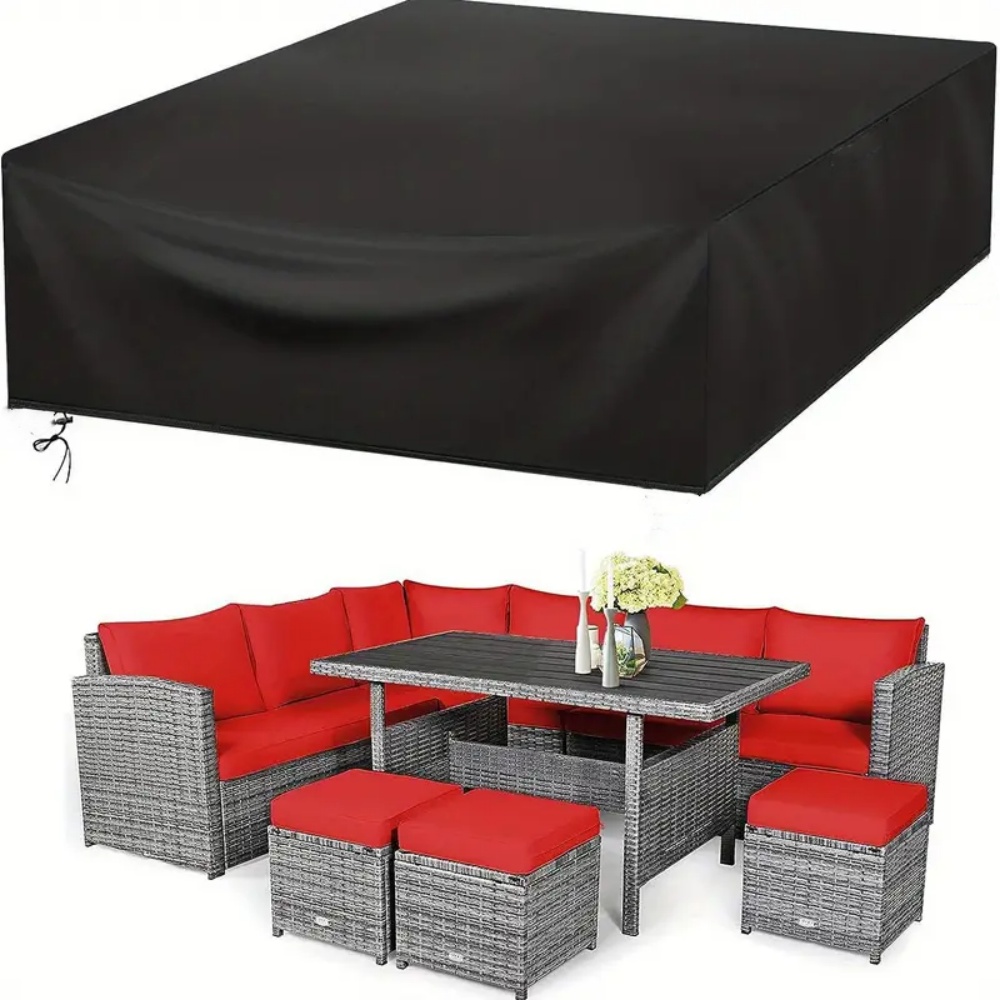 Outdoor Furniture Lowes - (ความยาว 102-137 นิ้ว) ขนาดลานกลางแจ้งสวนกันน้ําชุดเฟอร์นิเจอร์ชุดฝนและหิมะชุดเก้าอี้โซฟาโต๊ะเก้าอี้ฝุ่น