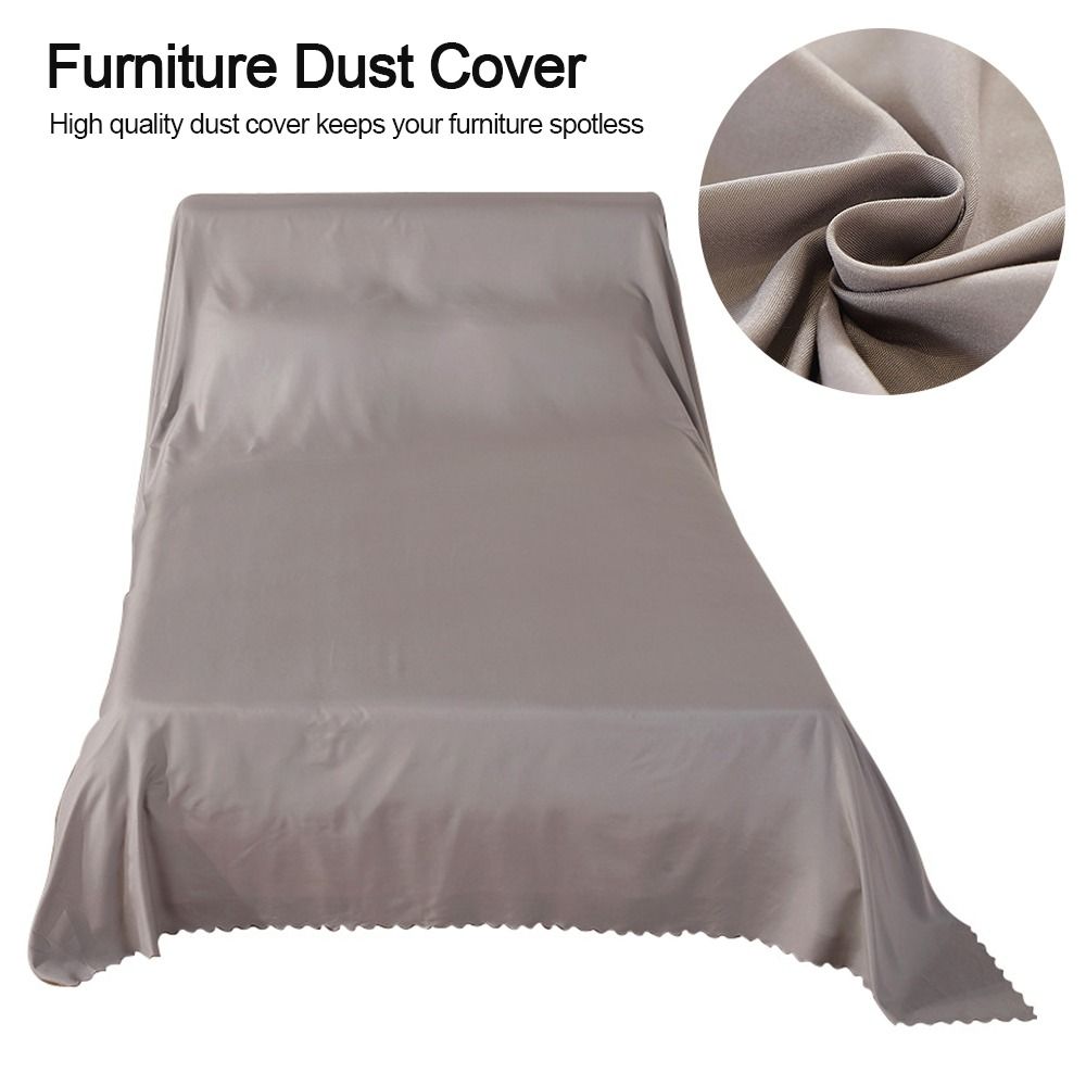 Outdoor Furniture Grey - ผ้าคลุมกันฝุ่นสำหรับเฟอร์นิเจอร์แบบระบายอากาศได้ ขนาดใหญ่ สีเทา ป้องกันเชื้อรา ผ้าคลุมกันฝุ่นสำหรับใช้งานกลางแจ้งในสวน