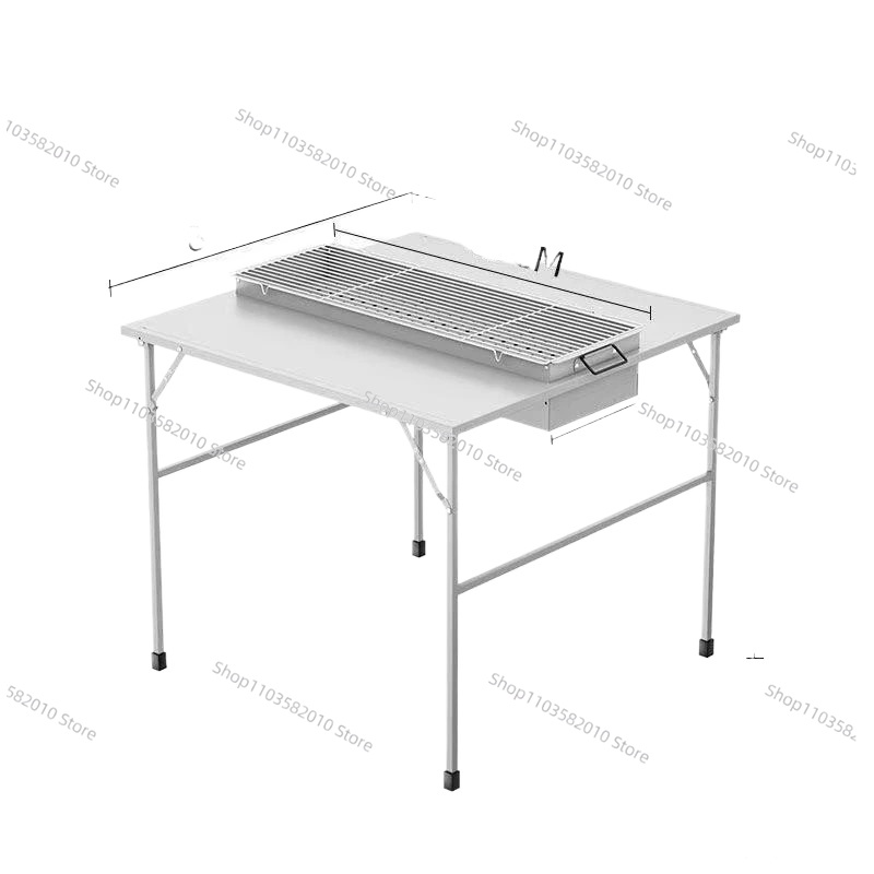 Outdoor Furniture Diy - โต๊ะพับกลางแจ้งแบบหนาพิเศษ พกพาสะดวก สำหรับปิกนิก แคมป์ปิ้ง บาร์บีคิว ใช้ในสวน