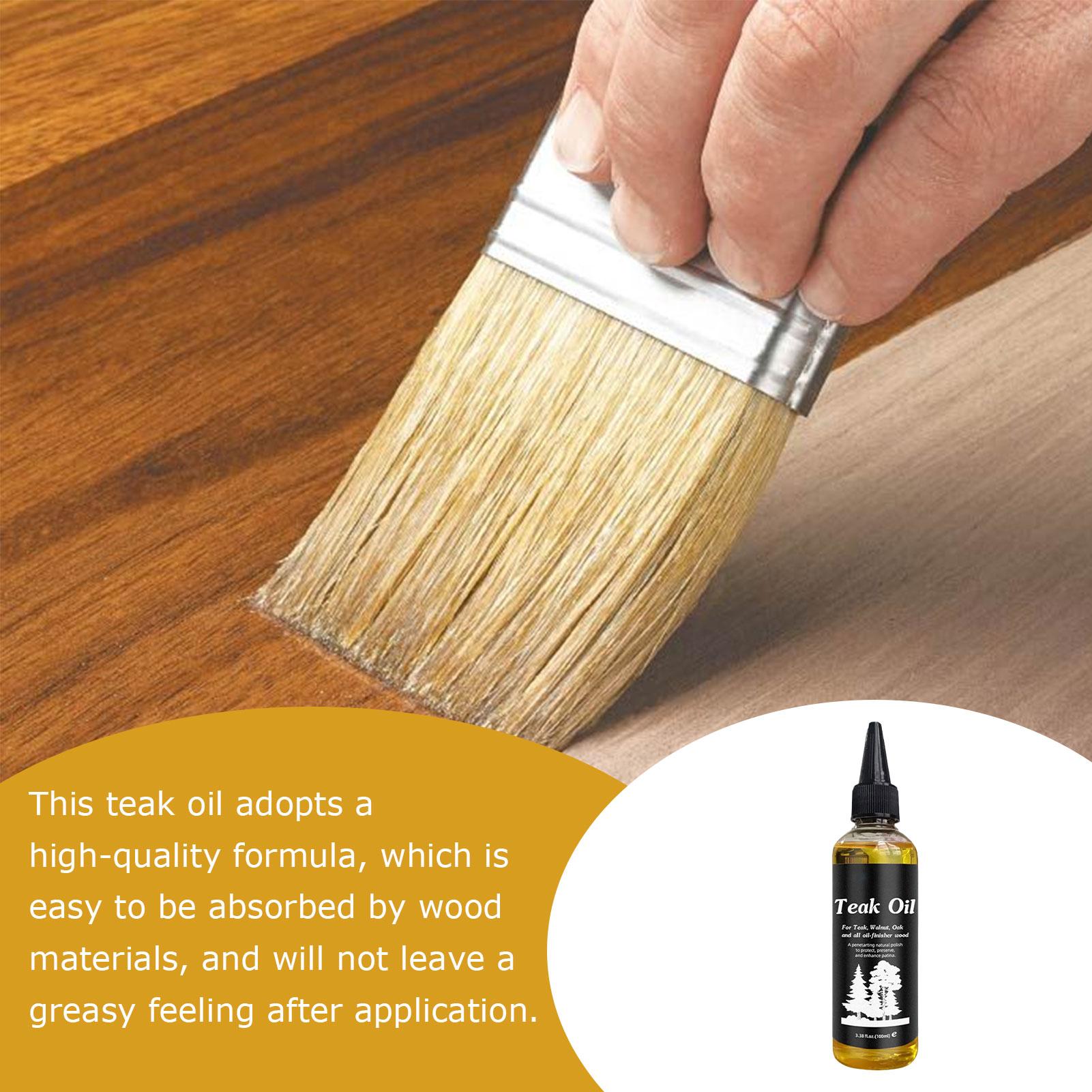 Outdoor Furniture Oil - น้ำยาบำรุงเฟอร์นิเจอร์ 100 มล. โพลีเชอร์ น้ำยาเคลือบเงาไม้ น้ำมันบำรุงไม้