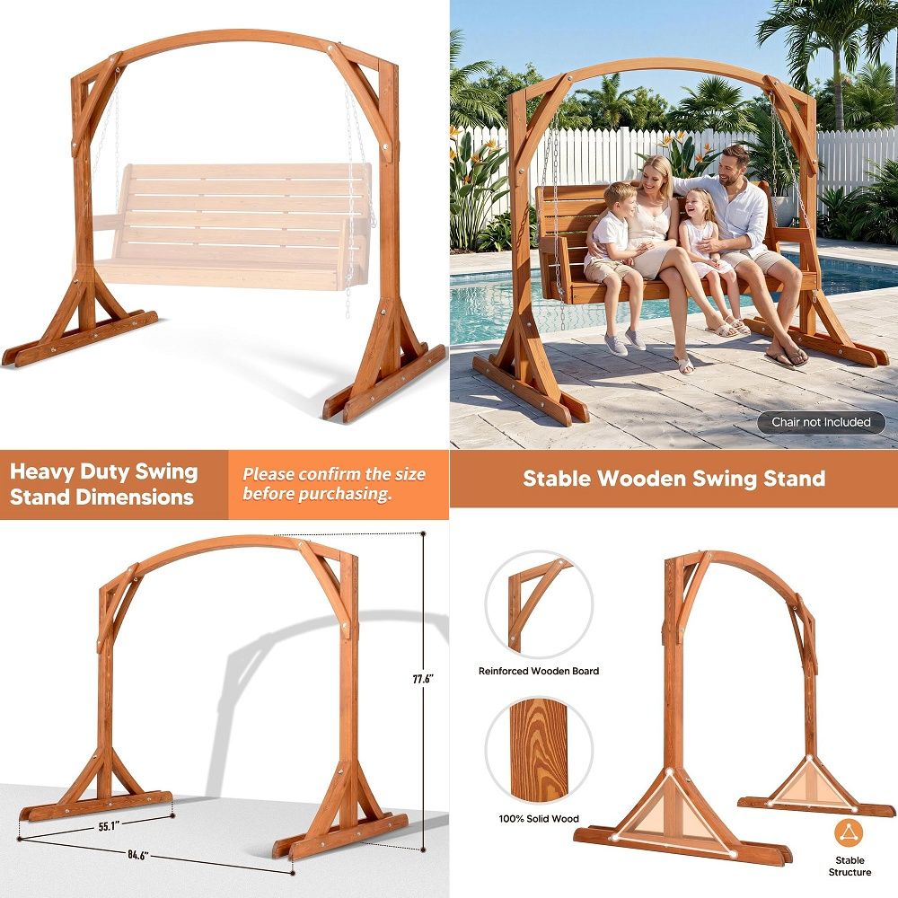 Outdoor Furniture Green - เก้าอี้โยกสำหรับระเบียง FT Green AmishMade รับน้ำหนักได้ 1000