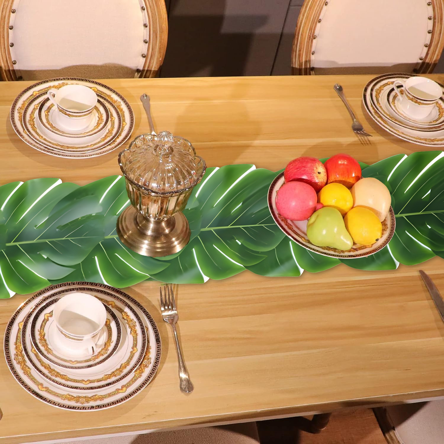 ผ้าปูโต๊ะลายใบมอนสเตอร่าแบบทรอ - Outdoor Furniture Green บทวิจารณ์และราคา