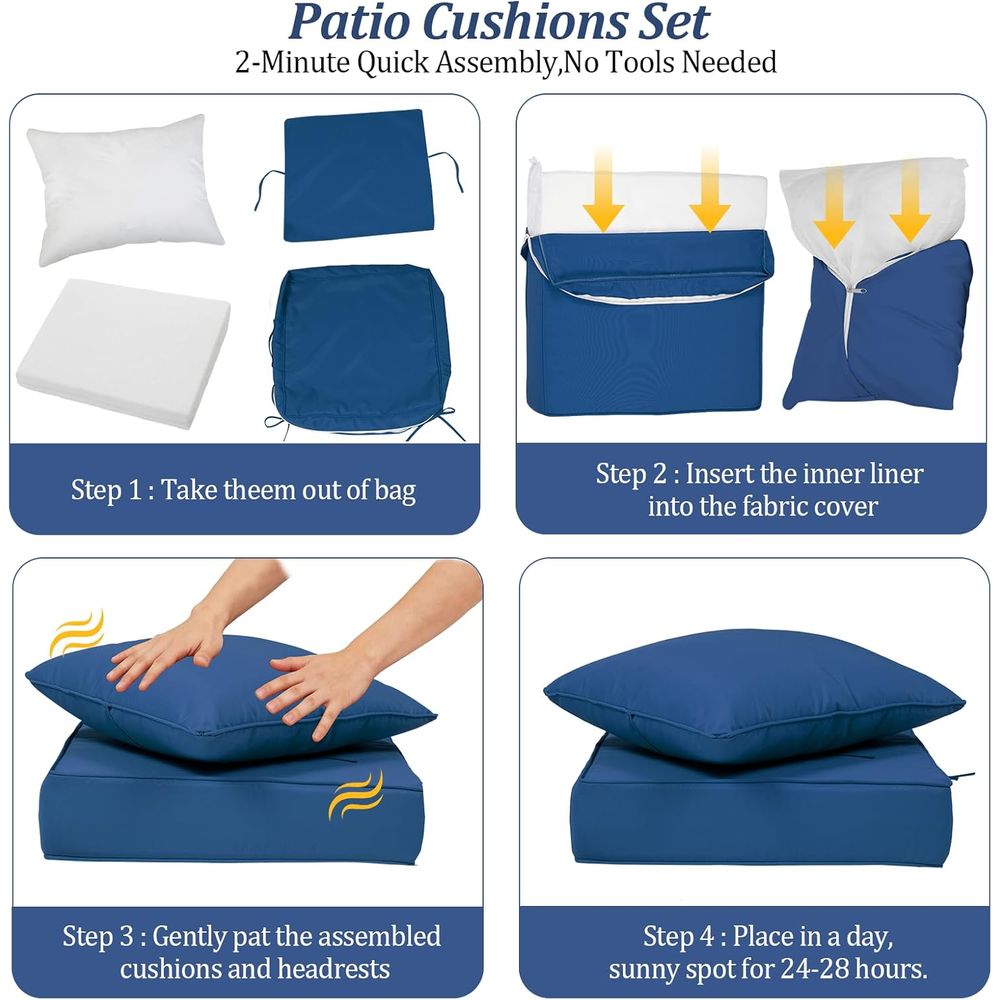 ชุดเบาะรองนั่งกลางแจ้งขนาด 24x - Outdoor Furniture Fabric บทวิจารณ์และราคา