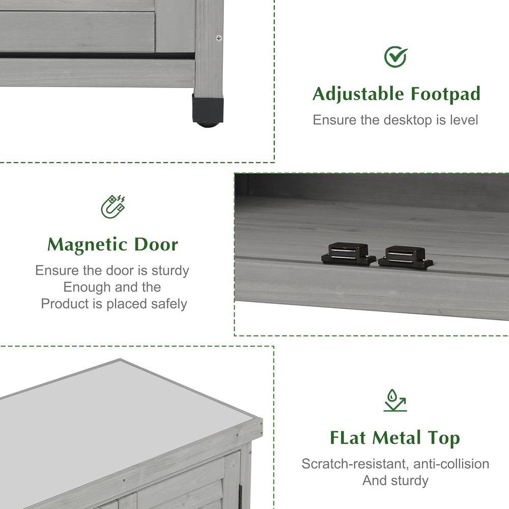 ตู้เก็บของกลางแจ้งและโต๊ะวางกร - Outdoor Furniture With Storage บทวิจารณ์และราคา
