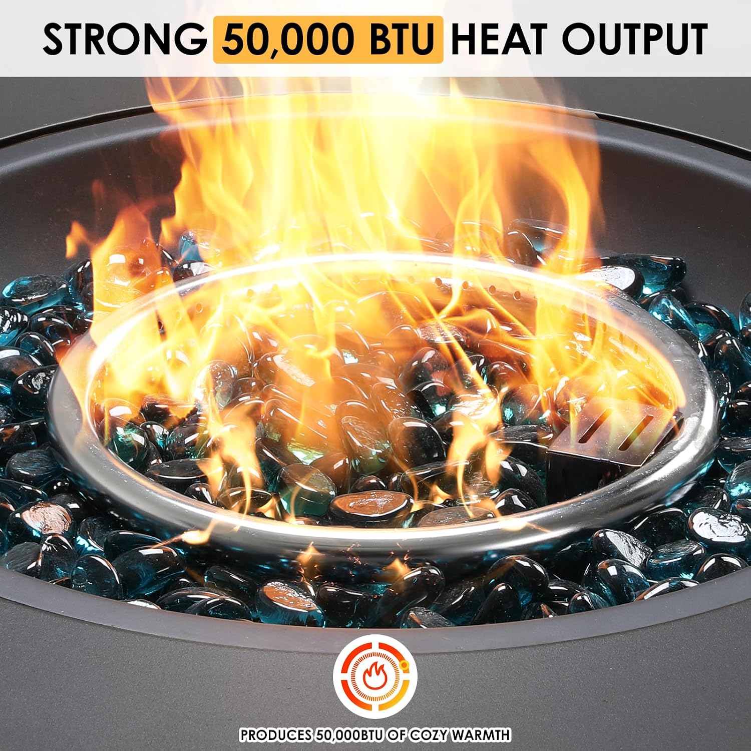 ชุดเตาไฟแก๊สโพรเพนทรงกลมขนาด 3 - Outdoor Furniture With Fire Pit Table บทวิจารณ์และราคา