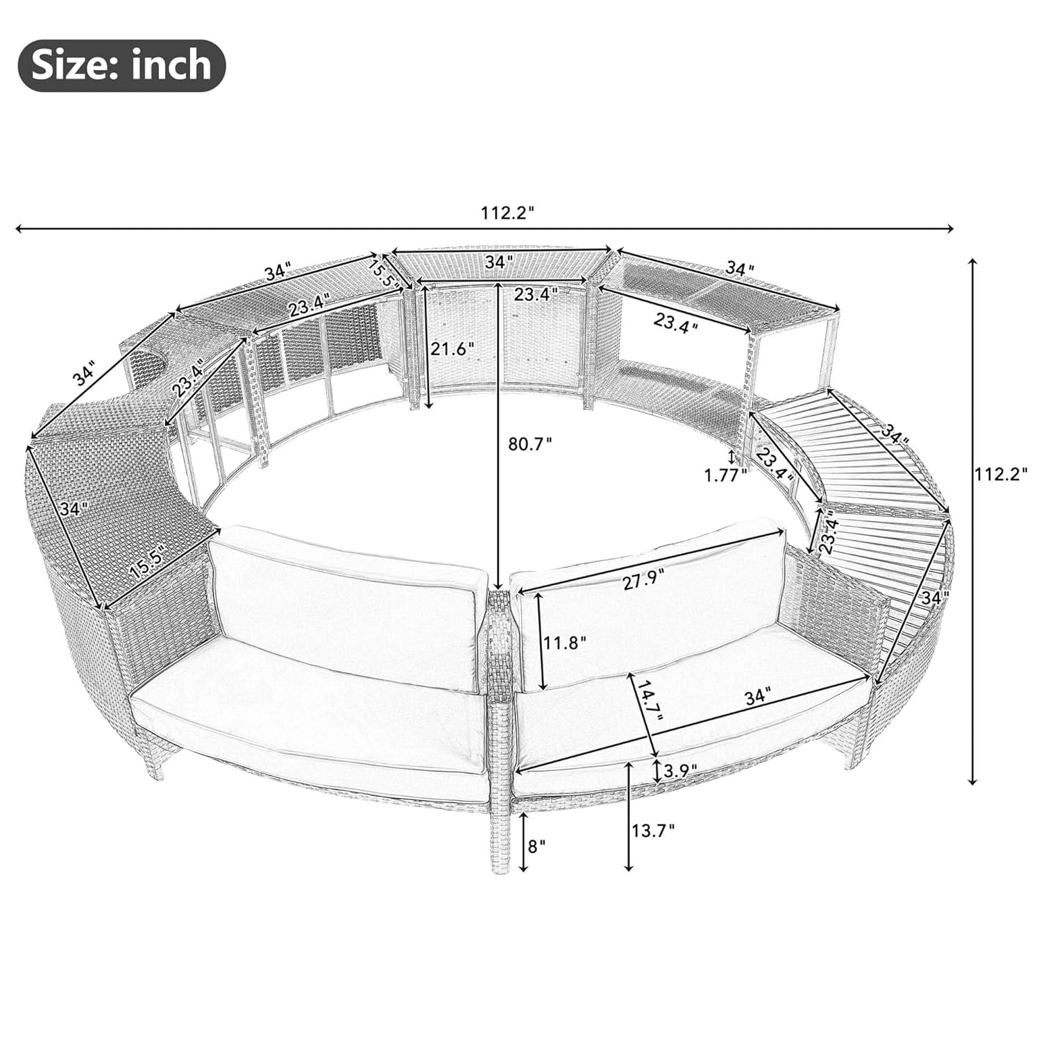 ชุดโซฟาหวายสำหรับลานบ้าน พร้อม - Outdoor Furniture Grey บทวิจารณ์และราคา
