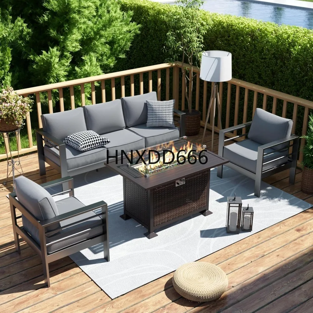 ชุดเฟอร์นิเจอร์ลานบ้านพร้อมโต๊ - Outdoor Furniture With Fire Pit Table บทวิจารณ์และราคา
