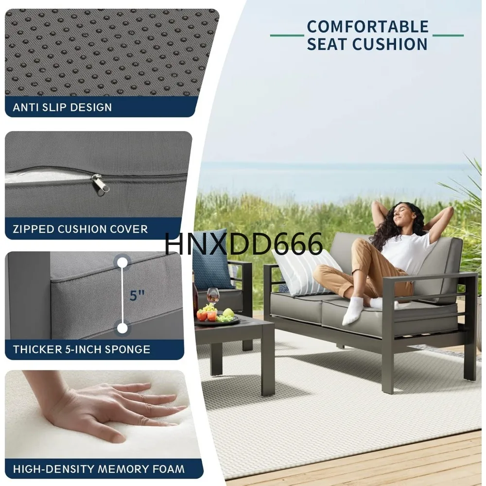 ชุดเฟอร์นิเจอร์ลานบ้านพร้อมโต๊ - Outdoor Furniture With Fire Pit Table บทวิจารณ์และราคา