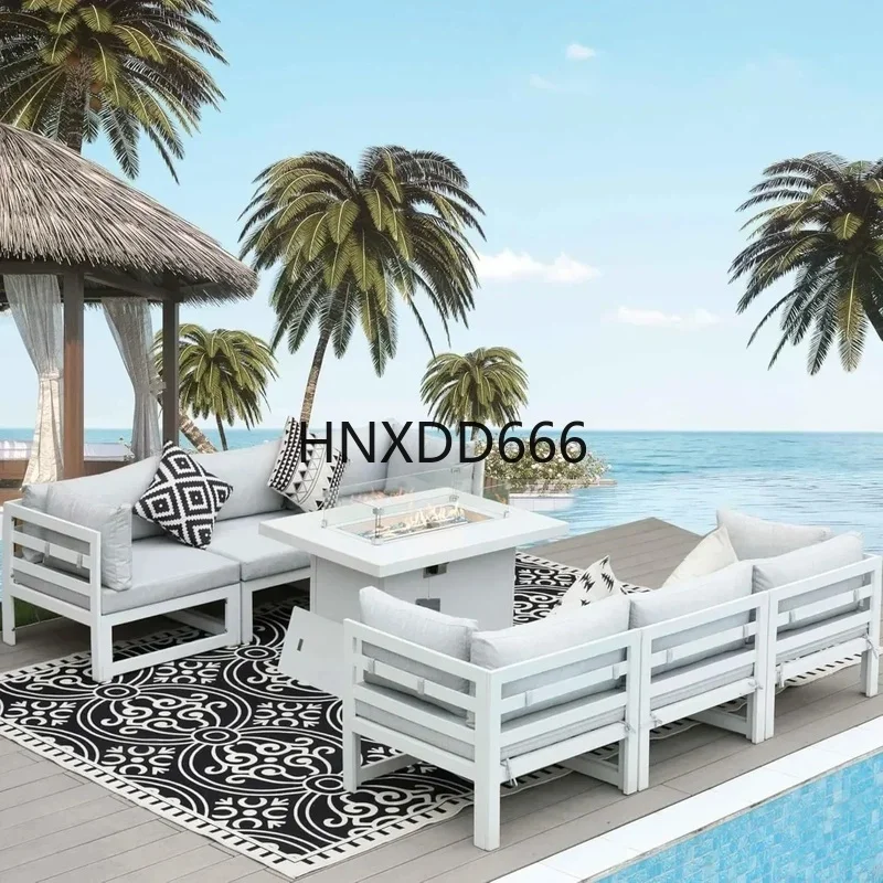 ชุดเฟอร์นิเจอร์อลูมิเนียมสำหรั - Outdoor Furniture With Fire Pit Table บทวิจารณ์และราคา