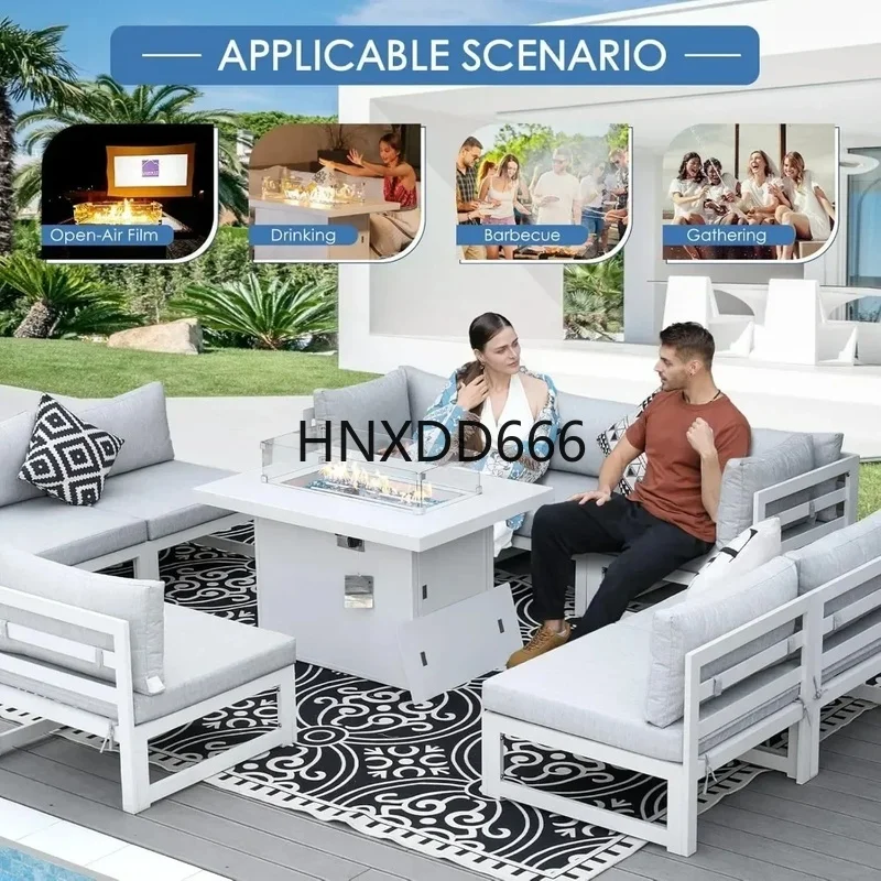 ชุดเฟอร์นิเจอร์อลูมิเนียมสำหรั - Outdoor Furniture With Fire Pit Table บทวิจารณ์และราคา