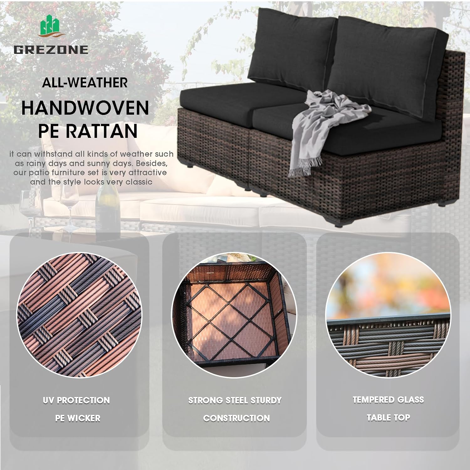 ชุดเฟอร์นิเจอร์กลางแจ้งแบบแยกส - Outdoor Furniture With Fire Pit Table บทวิจารณ์และราคา