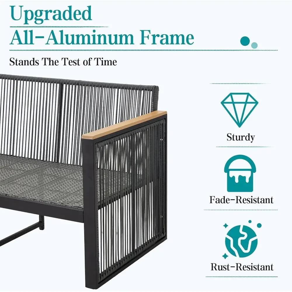 ชุดเฟอร์นิเจอร์กลางแจ้งสีเทา 6 - Outdoor Furniture Grey บทวิจารณ์และราคา