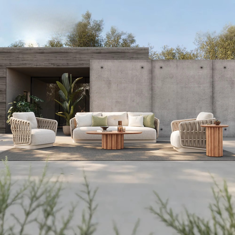 ชุดโซฟาสวนดีไซน์หรูหรา โครงโลห - Outdoor Furniture Green บทวิจารณ์และราคา