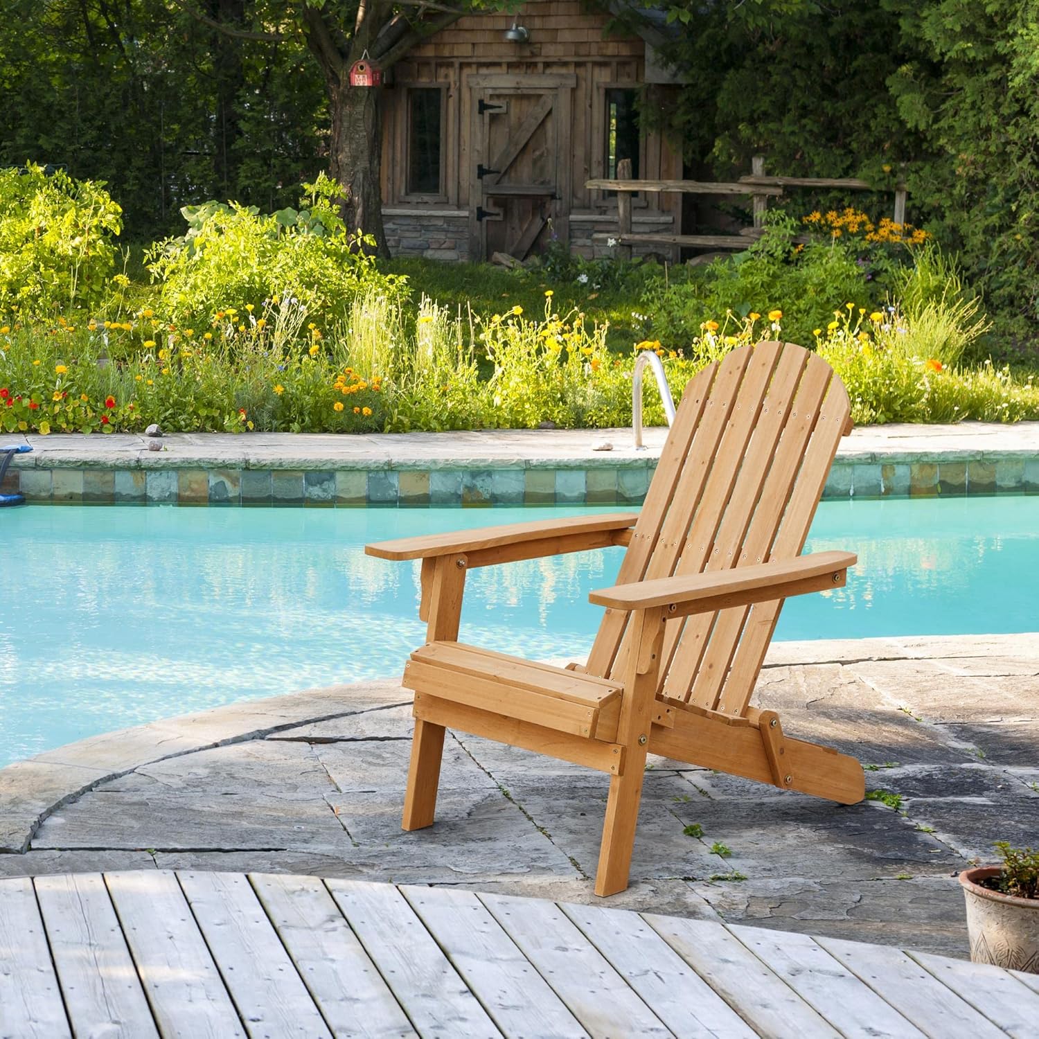 ชุดเก้าอี้ Adirondack พับได้ 2 - Outdoor Furniture Lounge Set บทวิจารณ์และราคา