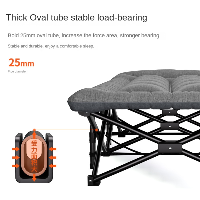 เตียงสนามพับได้แบบพกพา น้ำหนัก - Outdoor Furniture Fabric บทวิจารณ์และราคา
