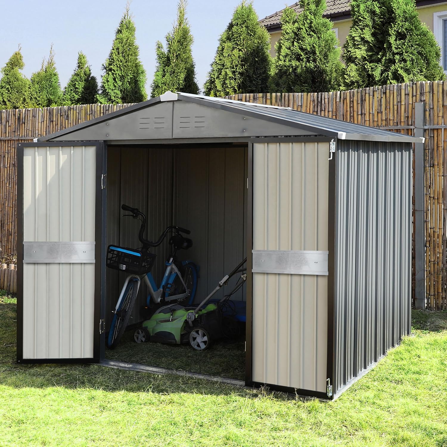 โรงเก็บของกลางแจ้งขนาด 10' x 1 - Outdoor Furniture With Storage บทวิจารณ์และราคา