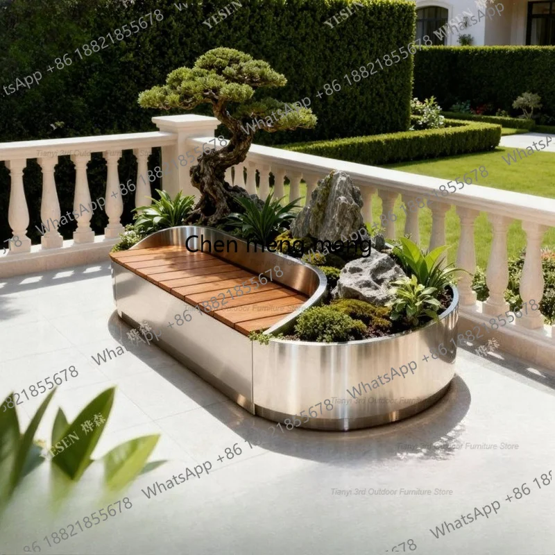 กล่องปลูกต้นไม้สแตนเลส D80 พร้ - Outdoor Furniture Bench บทวิจารณ์และราคา