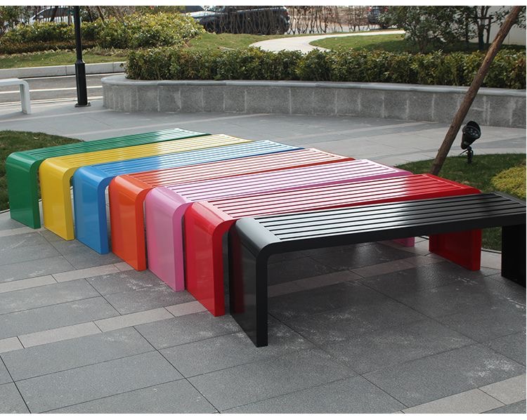 ม้านั่งเหล็กแผ่นรีดเย็นขนาด 1  - Outdoor Furniture Bench บทวิจารณ์และราคา