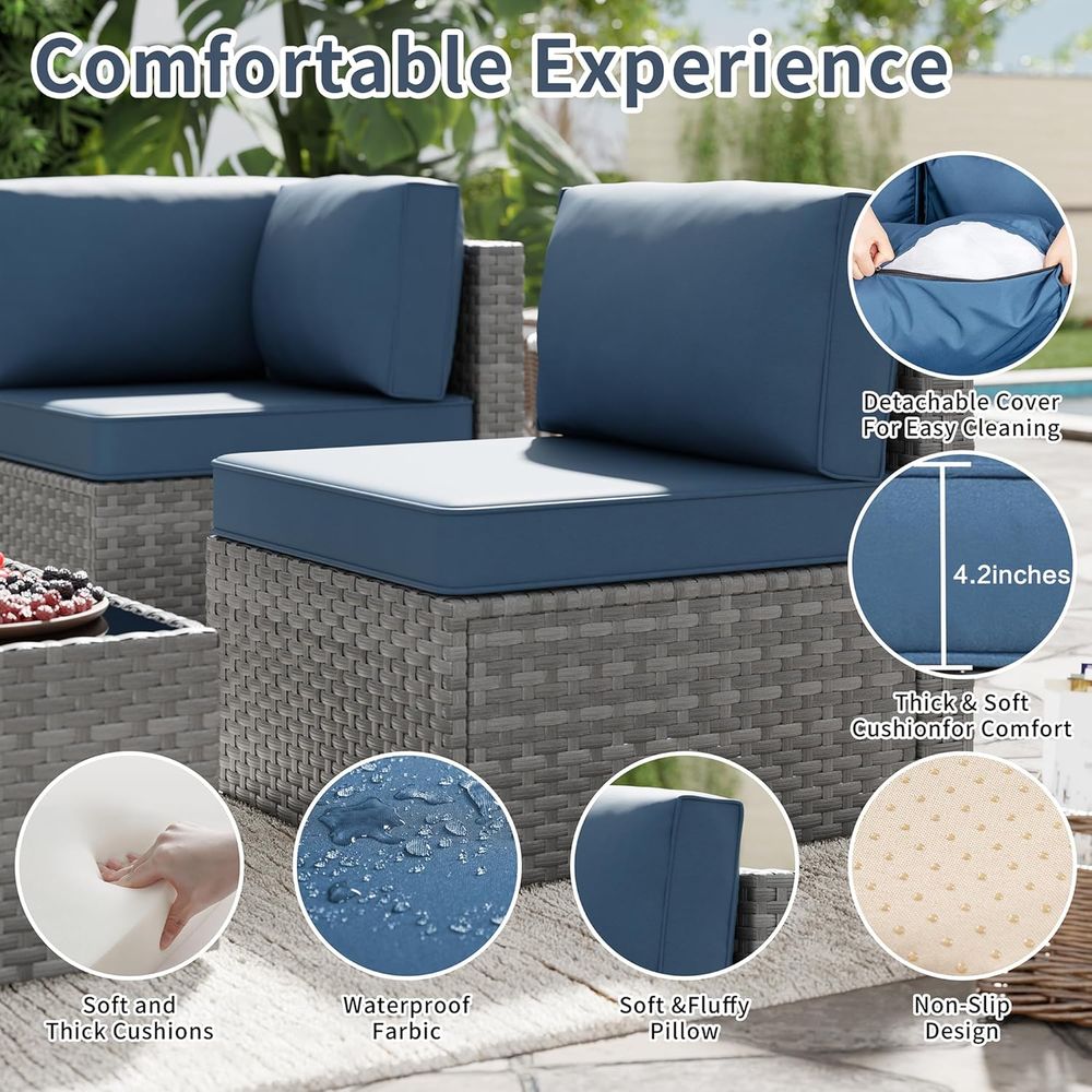 ชุดเฟอร์นิเจอร์ลานกลางแจ้ง 5 ช - Outdoor Furniture With Fire Pit Table บทวิจารณ์และราคา