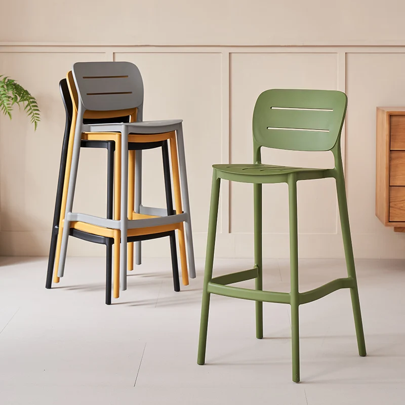 เก้าอี้บาร์พลาสติกหรูหราแบบซ้อ - Outdoor Furniture Europe บทวิจารณ์และราคา
