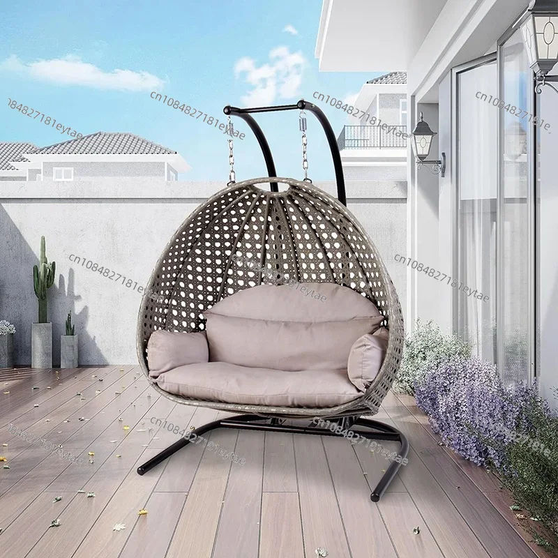 เก้าอี้หวายเทียมสีเทาแบบแขวนสำ - Outdoor Furniture Grey บทวิจารณ์และราคา