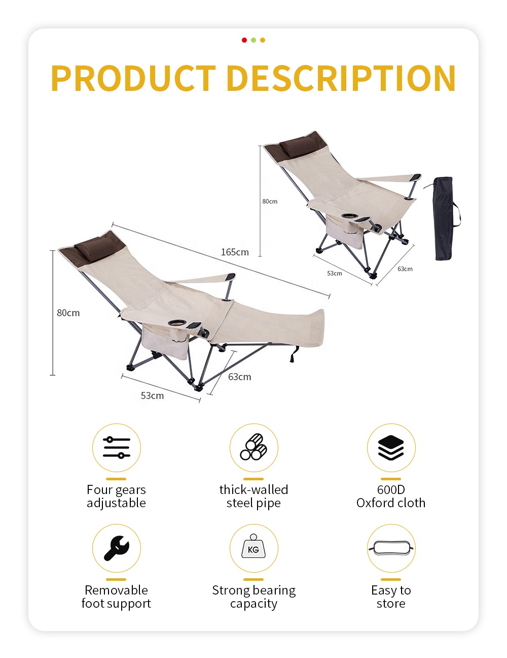 เก้าอี้พับพกพาปรับเอนได้ น้ำหน - Outdoor Furniture With Storage บทวิจารณ์และราคา