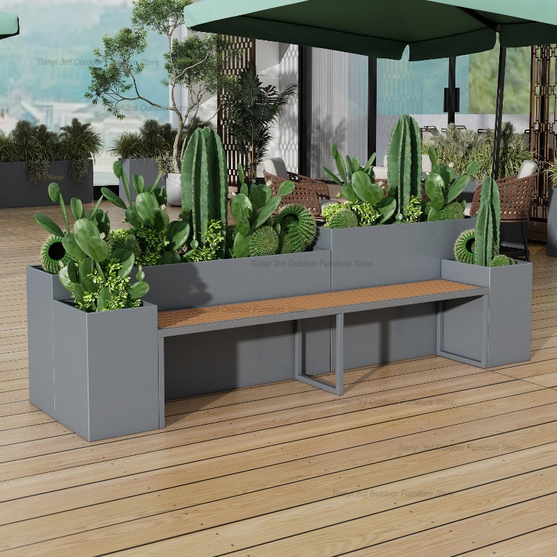ม้านั่งปลูกต้นไม้สแตนเลสสไตล์น - Outdoor Furniture Bench บทวิจารณ์และราคา