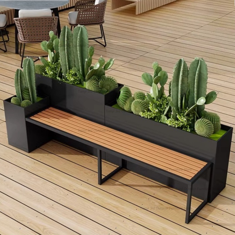 ม้านั่งปลูกต้นไม้สแตนเลสสไตล์น - Outdoor Furniture Bench บทวิจารณ์และราคา