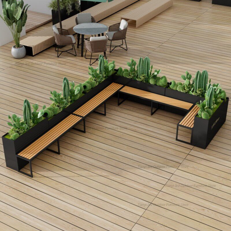 ม้านั่งปลูกต้นไม้สแตนเลสสไตล์น - Outdoor Furniture Bench บทวิจารณ์และราคา