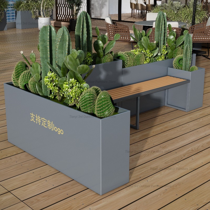 ม้านั่งปลูกต้นไม้สแตนเลสสไตล์น - Outdoor Furniture Bench บทวิจารณ์และราคา