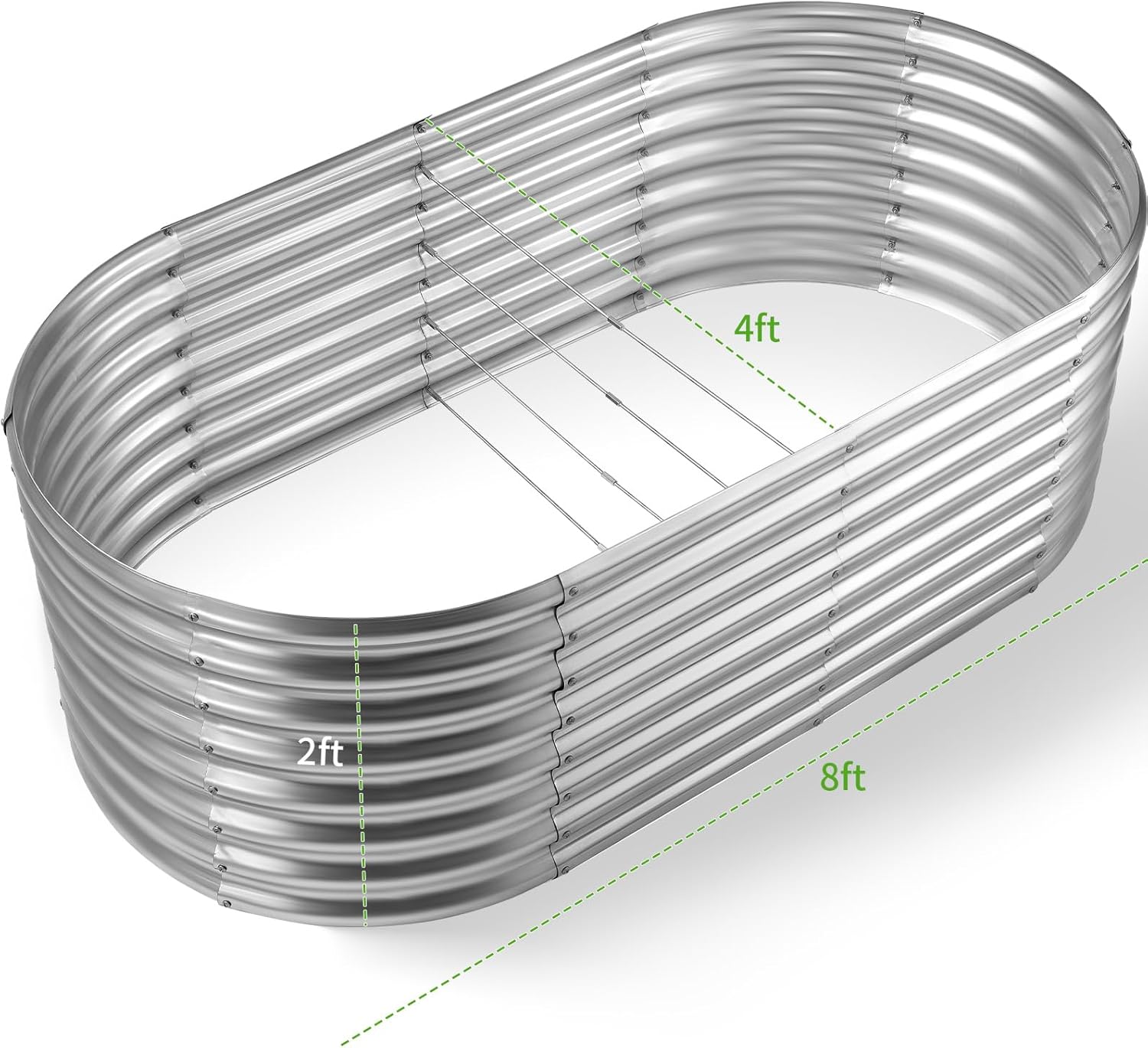 กระบะปลูกผักยกพื้นแบบชุบสังกะส - Planter Raised Metal บทวิจารณ์และราคา