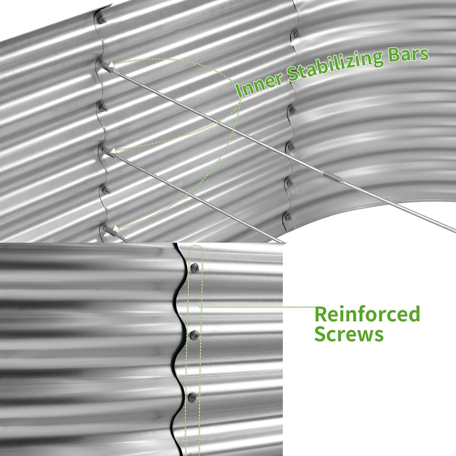 กระบะปลูกผักยกพื้นแบบชุบสังกะส - Planter Raised Metal บทวิจารณ์และราคา