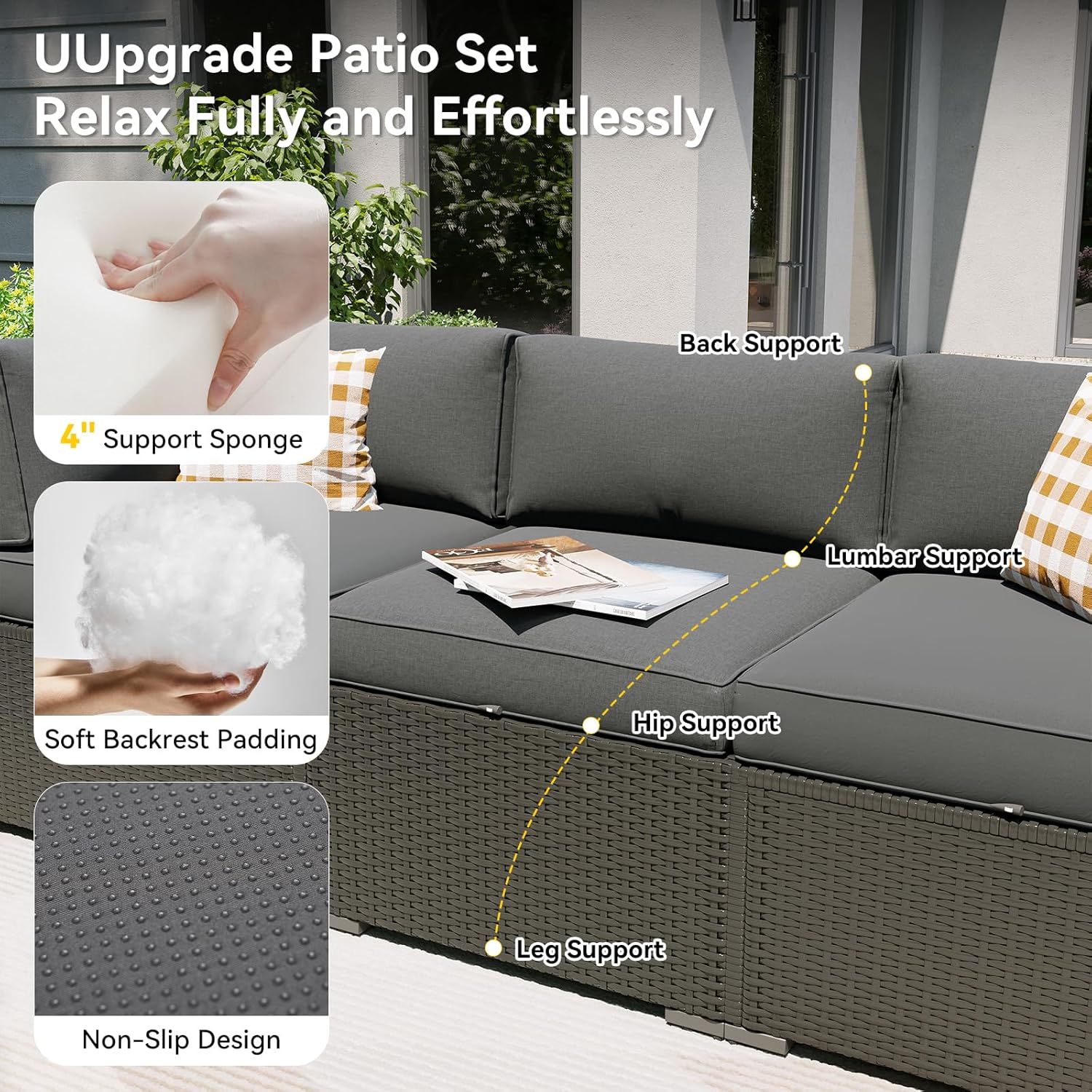 ชุดเฟอร์นิเจอร์ลานบ้านพร้อมโต๊ - Outdoor Furniture With Fire Pit Table บทวิจารณ์และราคา