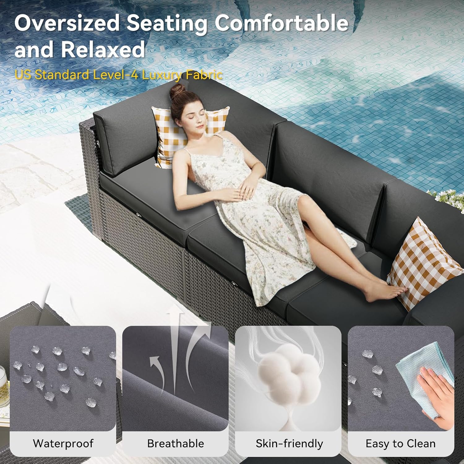 ชุดเฟอร์นิเจอร์ลานบ้านพร้อมโต๊ - Outdoor Furniture With Fire Pit Table บทวิจารณ์และราคา