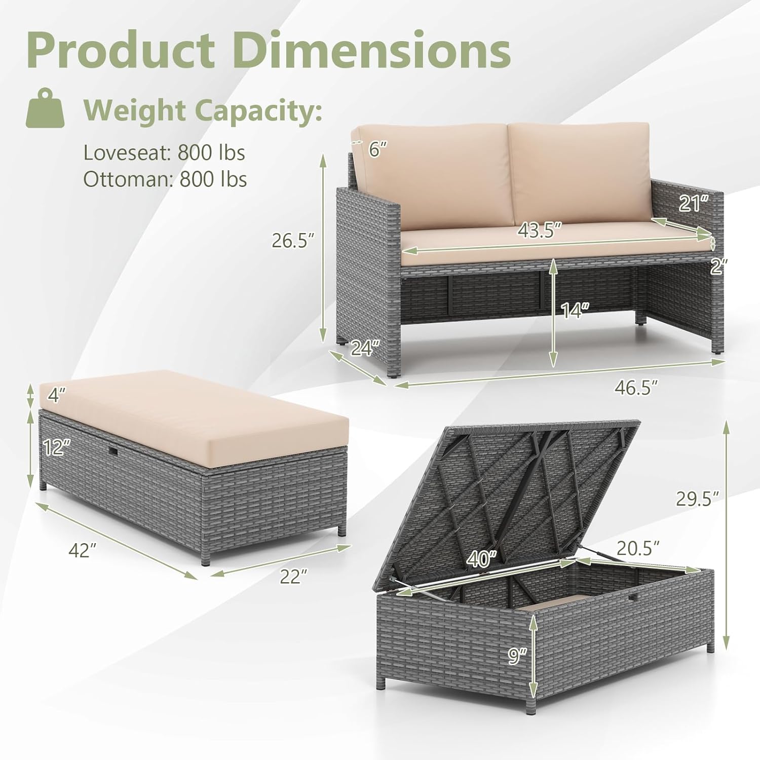 ชุดโซฟาหวายสำหรับกลางแจ้ง 2 ที - Outdoor Daybed Furniture บทวิจารณ์และราคา