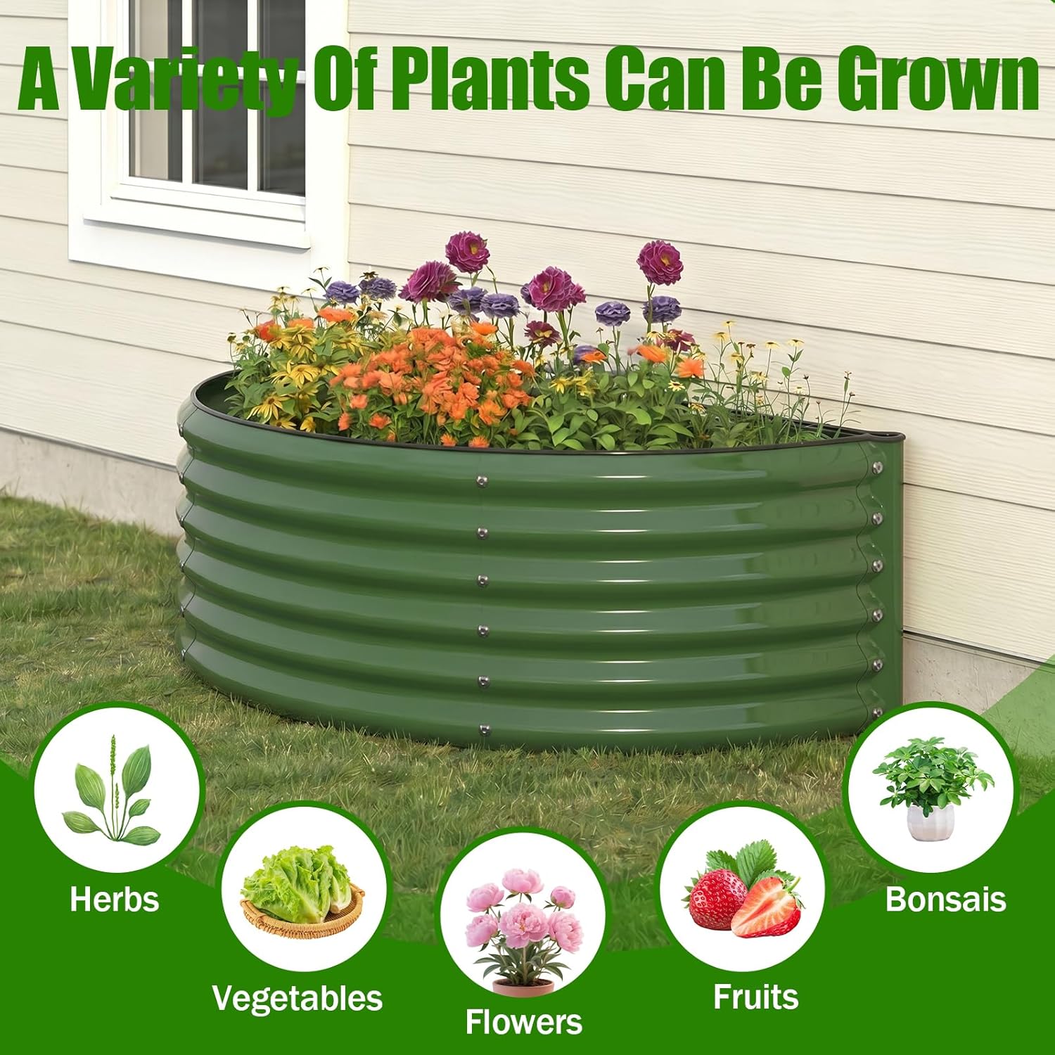 แปลงปลูกผักยกพื้นแบบชุบสังกะสี - Planter Raised Metal บทวิจารณ์และราคา