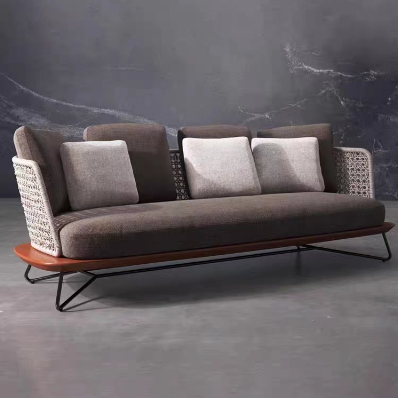 โซฟาเลานจ์ระเบียง3คนโซฟากลางแจ - Outdoor Furniture Lounge Set บทวิจารณ์และราคา