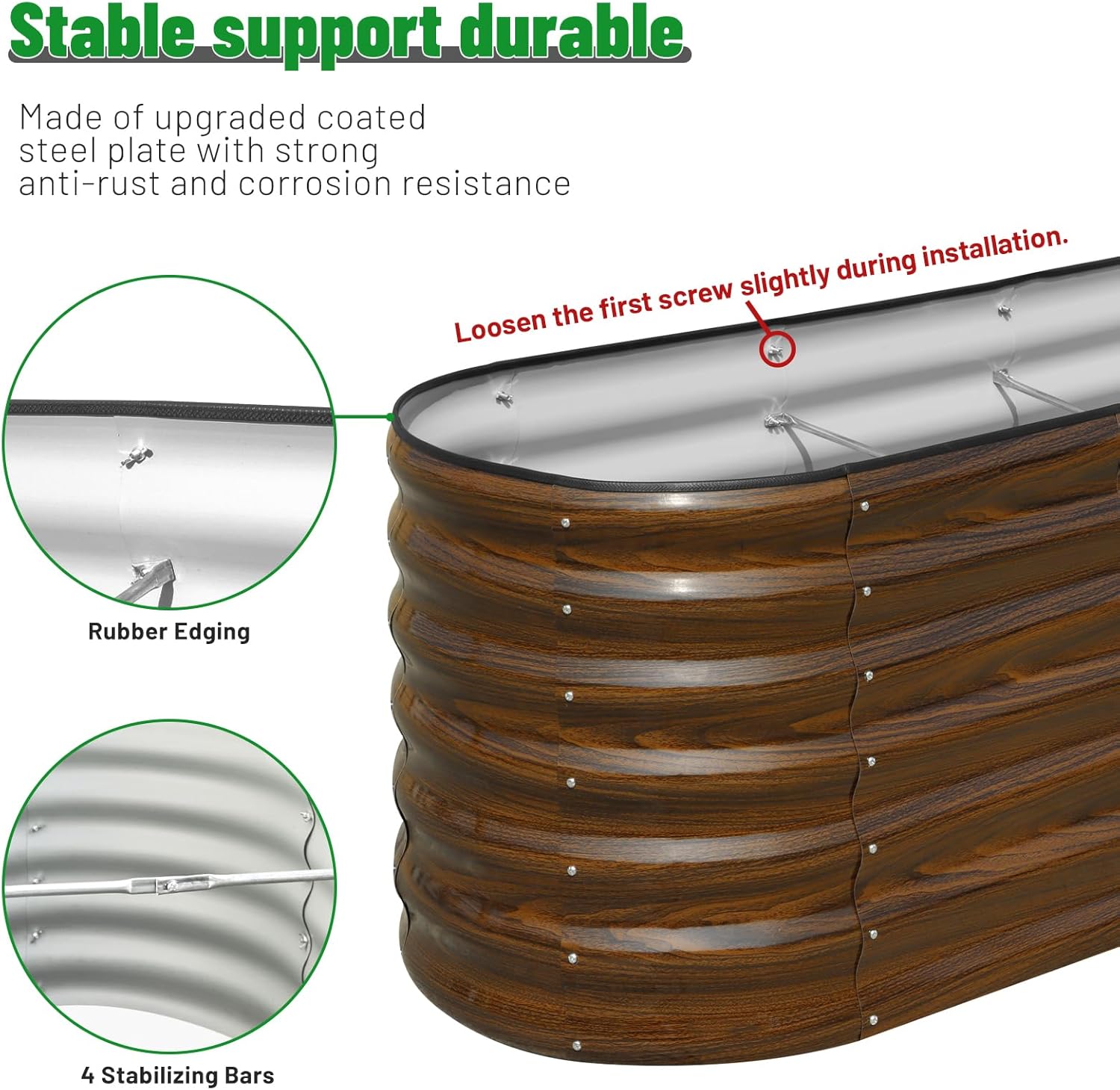 ชุดแปลงแปลงปลูกผักยกพื้นเหล็กช - Planter Raised Metal บทวิจารณ์และราคา