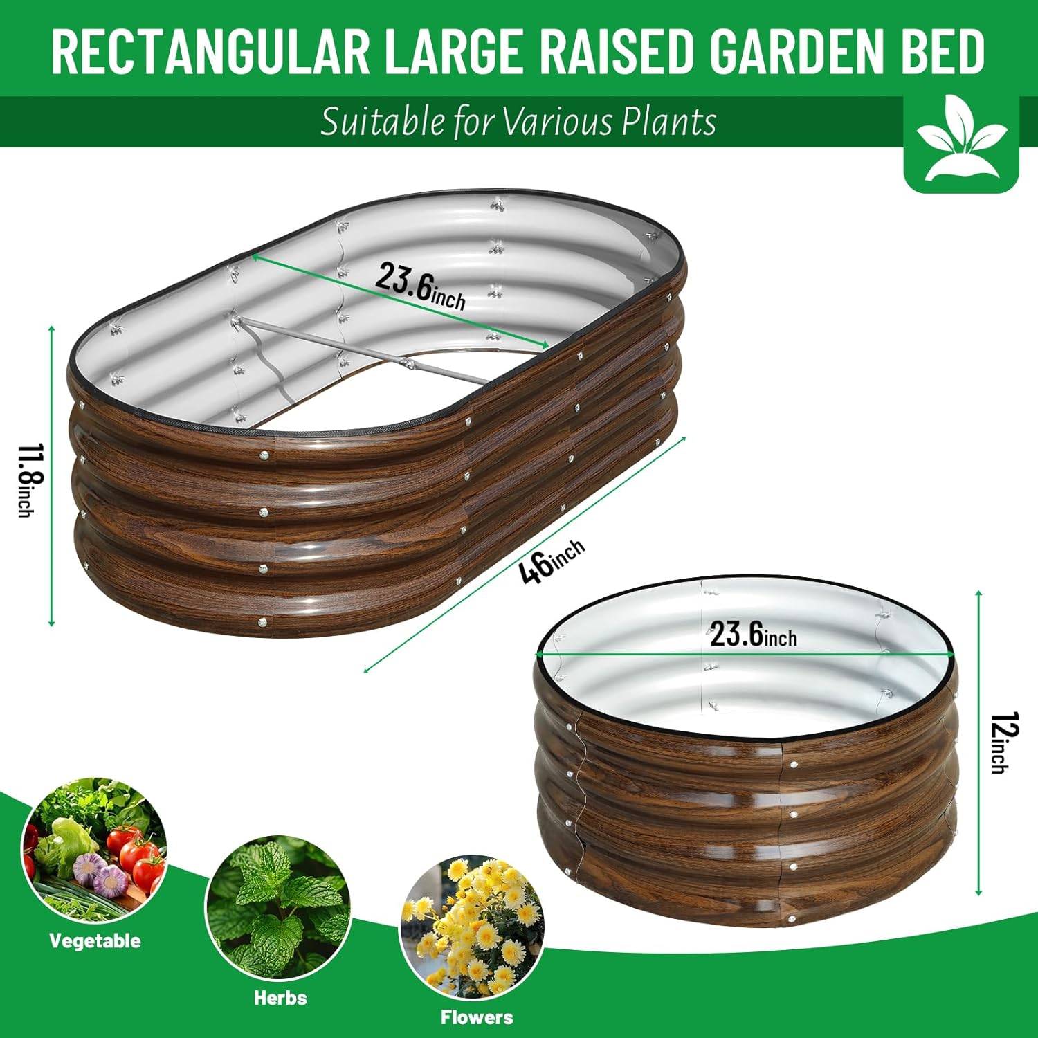 ชุดแปลงแปลงปลูกผักยกพื้นเหล็กช - Planter Raised Metal บทวิจารณ์และราคา
