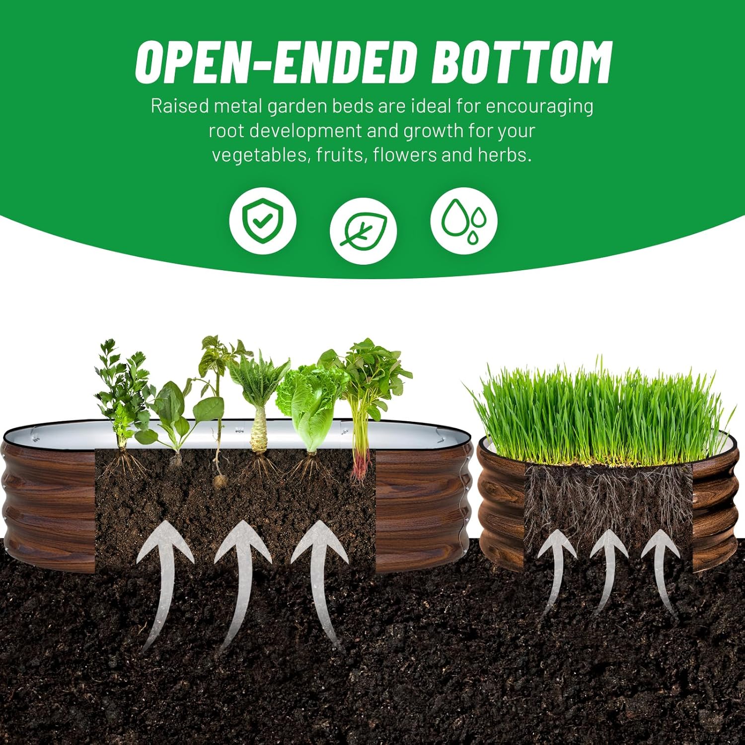 ชุดแปลงแปลงปลูกผักยกพื้นเหล็กช - Planter Raised Metal บทวิจารณ์และราคา