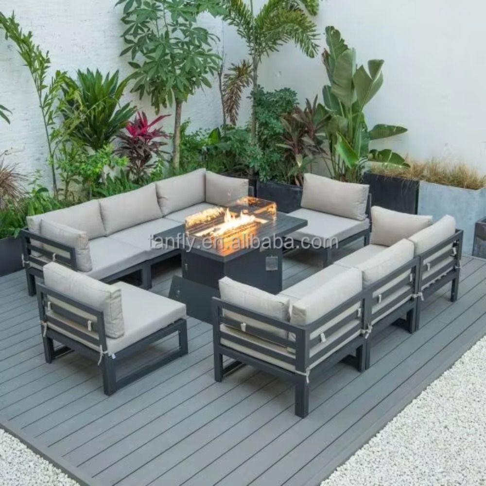 ชุดเฟอร์นิเจอร์กลางแจ้งสำหรับโ - Outdoor Furniture With Fire Pit Table บทวิจารณ์และราคา