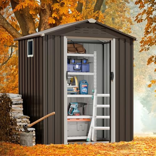 โรงเก็บของกลางแจ้งโลหะ JY QAQA - Outdoor Furniture With Storage บทวิจารณ์และราคา