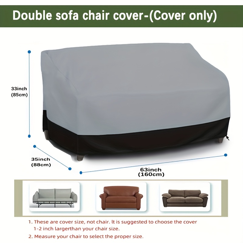 ผ้าคลุมโซฟา 3 ที่นั่ง สีเทา ผ้ - Outdoor Furniture Grey บทวิจารณ์และราคา