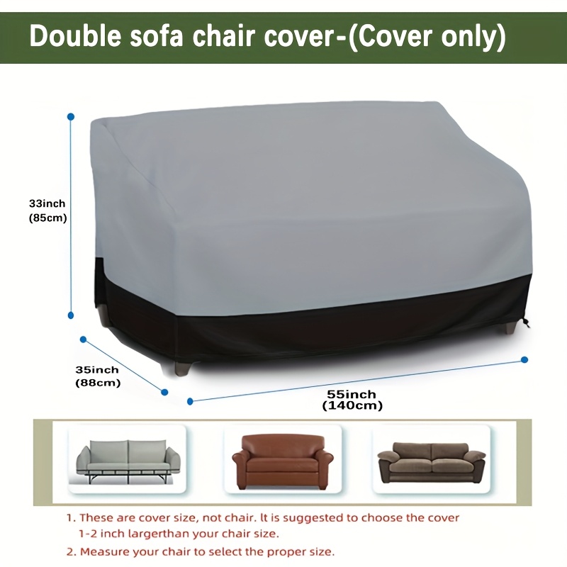 ผ้าคลุมโซฟา 3 ที่นั่ง สีเทา ผ้ - Outdoor Furniture Grey บทวิจารณ์และราคา