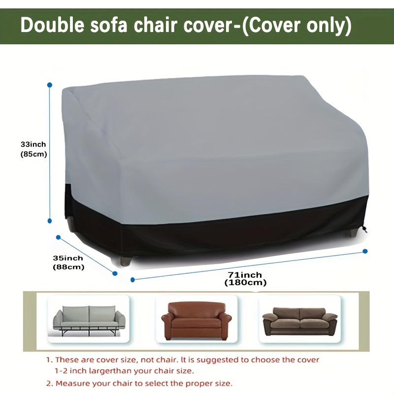 ผ้าคลุมโซฟา 3 ที่นั่ง สีเทา ผ้ - Outdoor Furniture Grey บทวิจารณ์และราคา