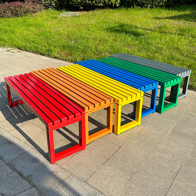 เก้าอี้เหล็กดัดสีขาวมีพนักพิง  - Outdoor Furniture Bench บทวิจารณ์และราคา